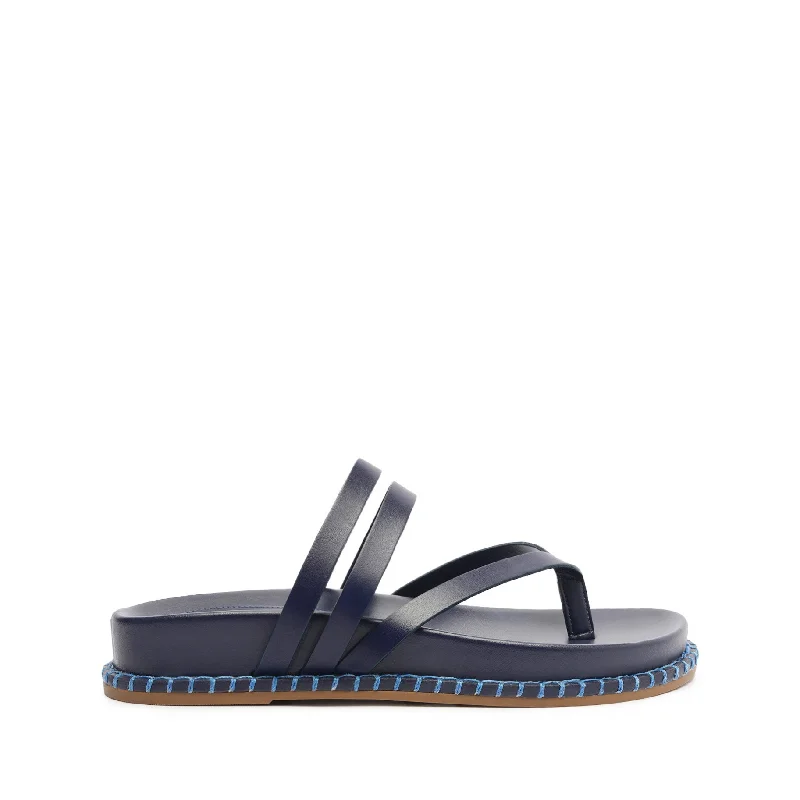 Flats with gym-Rania Sporty Leather Sandal