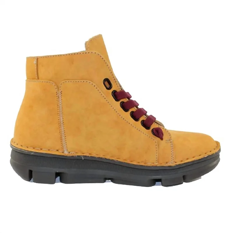 Men's Botin High Top Sneakers In Yellow