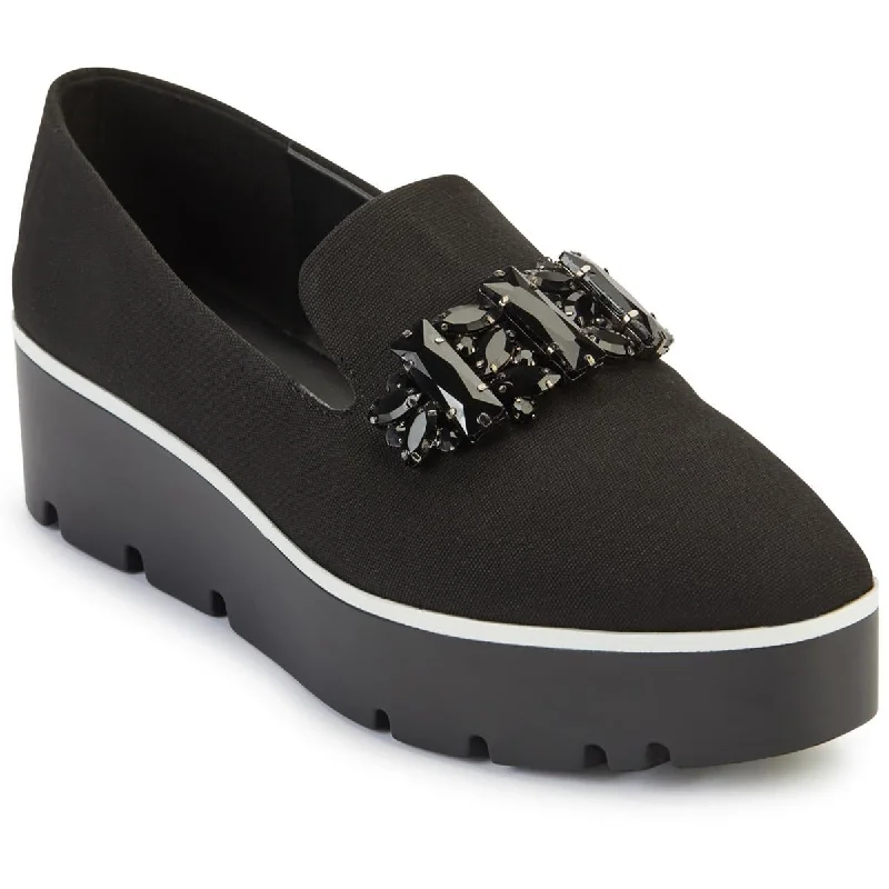 Loafers for active days-Karl Lagerfeld Paris Womens Bri Embellished Fashion Loafers