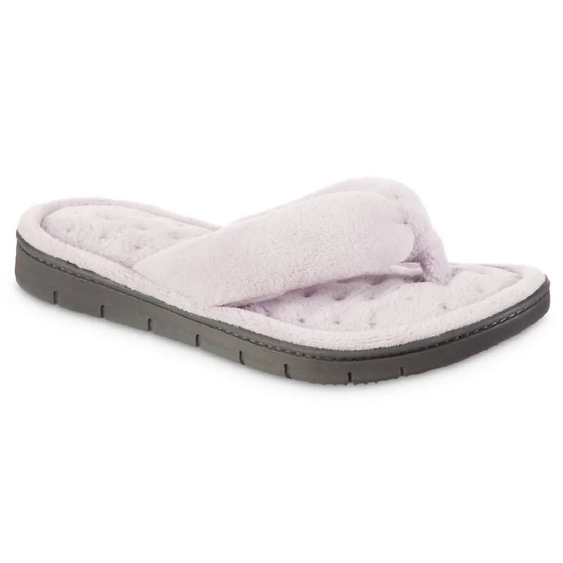 running shoes with slow cushion-Women's Recycled Aster Thong Slipper In Thistle