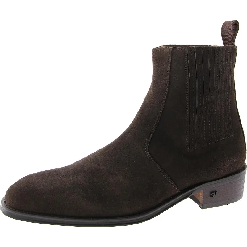 sandals with low weight-How to clean stained boots-Steve Madden Mens Huston Suede Ankle Chelsea Boots