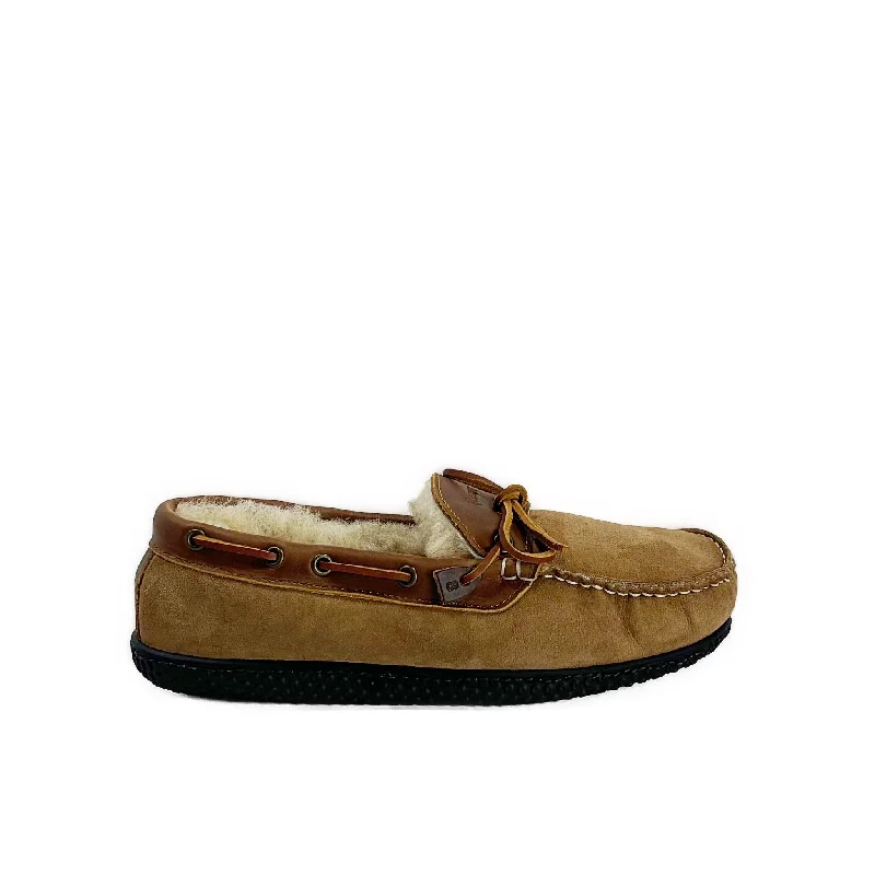 reebok floatride running shoes-In Stock Men’s Hearth ESQ Slipper: Chestnut