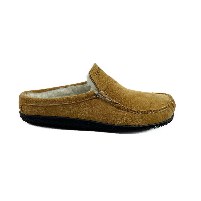 running shoes for foggy mornings-Men’s Scruff ESQ Slipper: Toast Suede