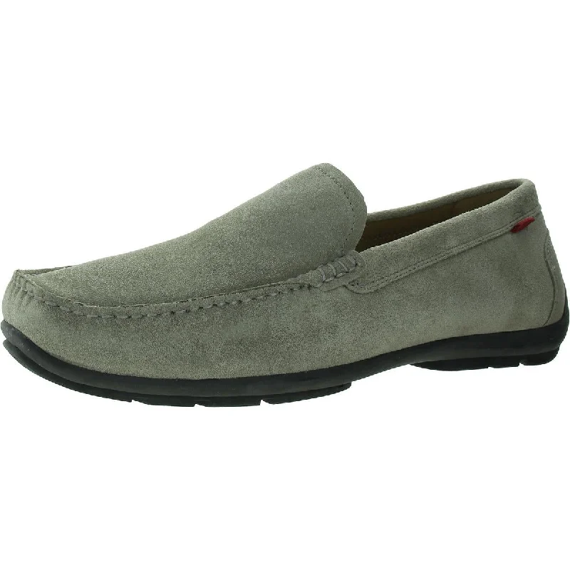 Loafers for urban style-Marc Joseph Mens WATSON AVE Suede Slip on Loafers