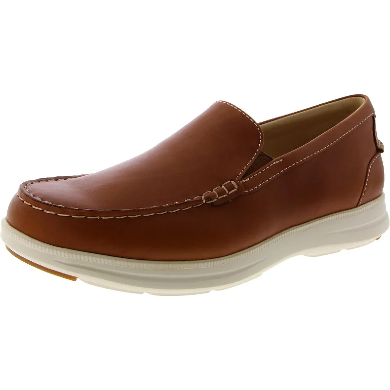 Loafers for outdoor style-Samuel Hubbard Mens Blue Skies Leather Slip On Loafers