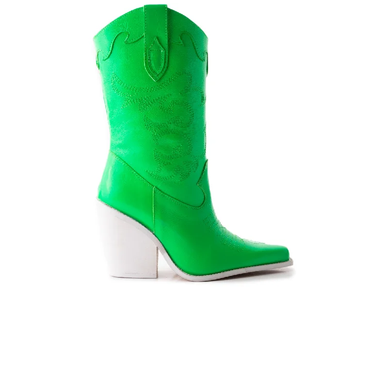 sandals for long wear-Can boots be worn with robes-Cavalia Green Neon