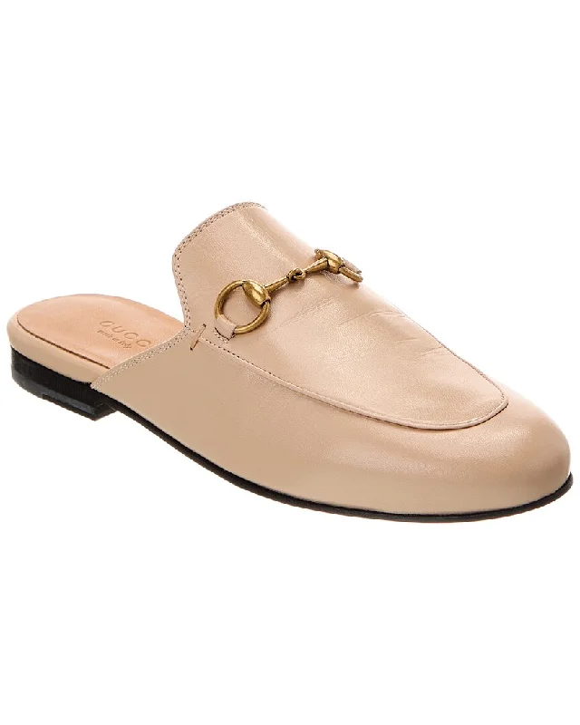 running shoes for wide feet-Gucci Princetown Leather Slipper