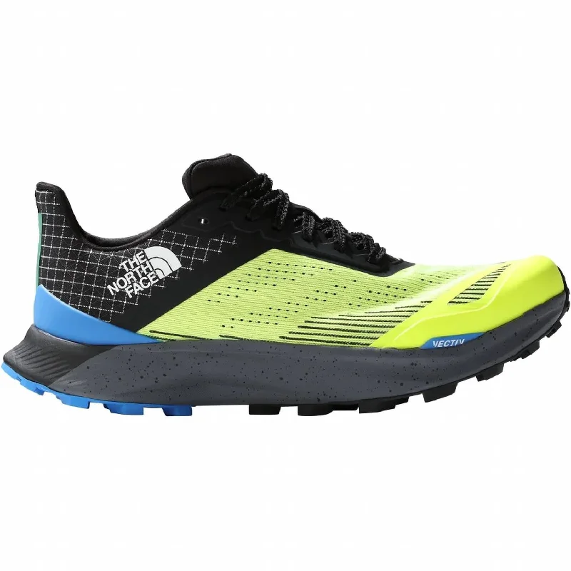 running shoes with anti fatigue-Men's Vectiv Infinite 2 Trail Running Shoes In Led Yellow/ Tnf Black