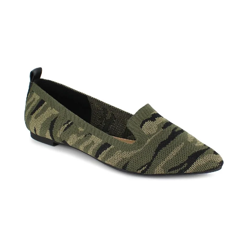 Flats near coworking spaces-XOXO Womens Vanya Pointed Toe Slip-On Ballet Flats