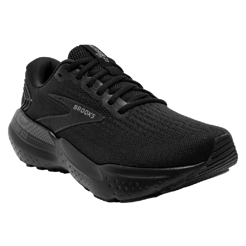 running shoes with tough build-Brooks Glycerin GTS 21 Black/Ebony Running Shoe (Men's)