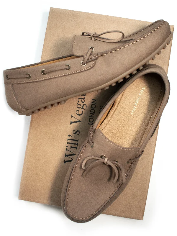 Loafers with premium strolls-Vegan Suede Loafers