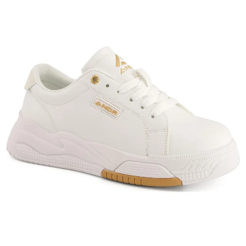 Andrea Casual Sneakers With Golden Accent