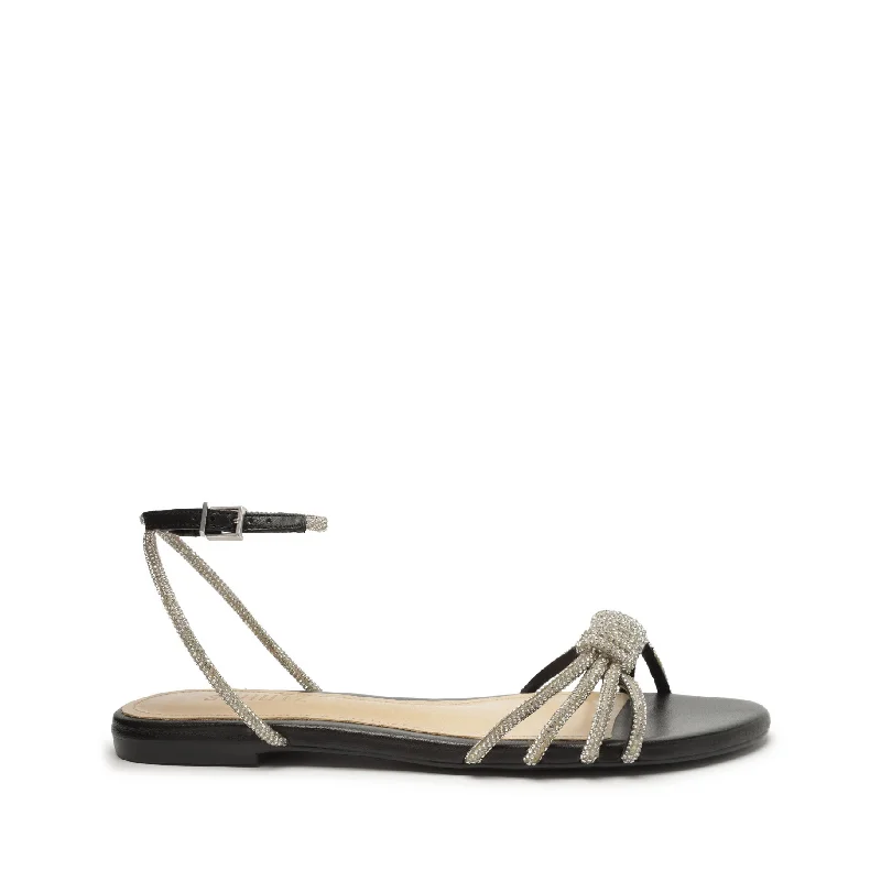 Flats near outdoor areas-Jewell Casual Nappa Leather Sandal