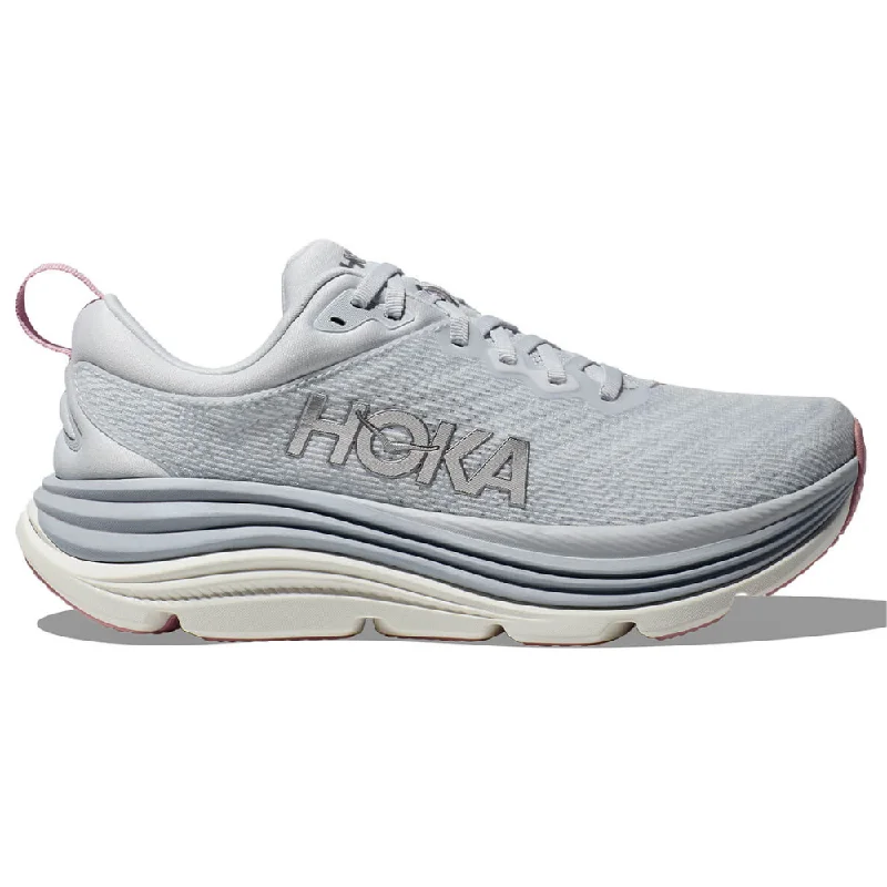 running shoes with thick laces-Hoka Gaviota 5 Sea Ice/Pink Twilight Running Shoe (Women's)