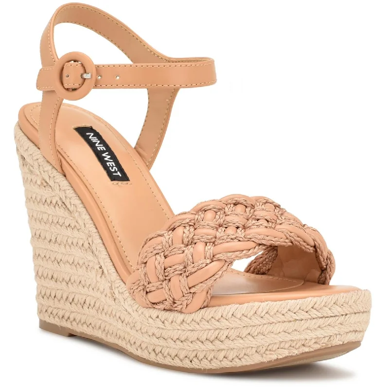 Nine West Womens WNHOSANA3 Woven Wedge Sandals