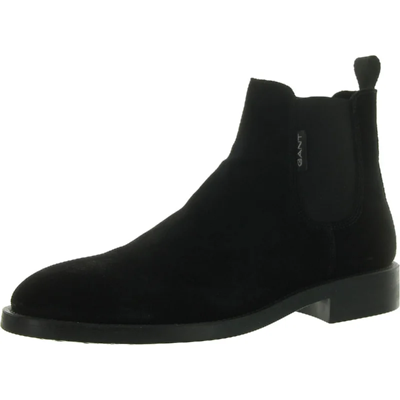 adidas slide sandals-How to wear boots with scarves-Gant Mens Brockwill Pull On Rounded Toe Chelsea Boots