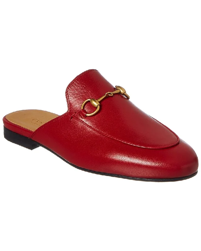 running shoes with dark shades-Gucci Princetown Leather Slipper