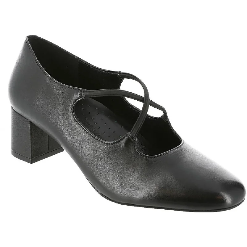 Flats near art centers-Trotters Womens Demi Leather Slip-On Mary Janes