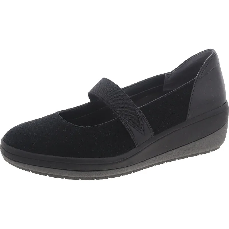 Flats near community spaces-Vionic Womens Juide Suede Slip-On Mary Janes