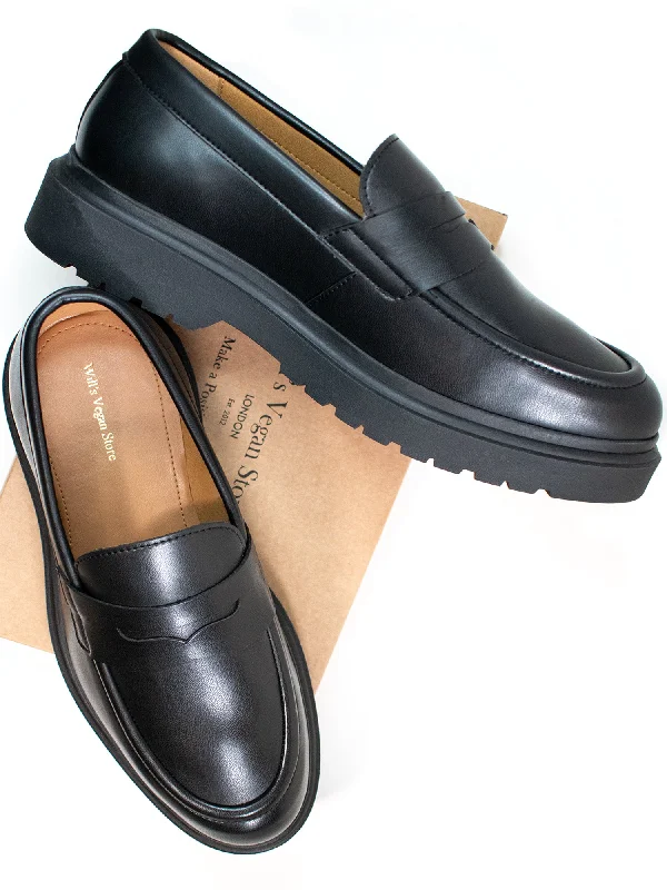 Loafers with premium trips-Chunky Sole Loafers