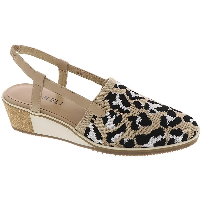 Flats with cozy charm-VANELi Womens Knit Slip-On Slingbacks