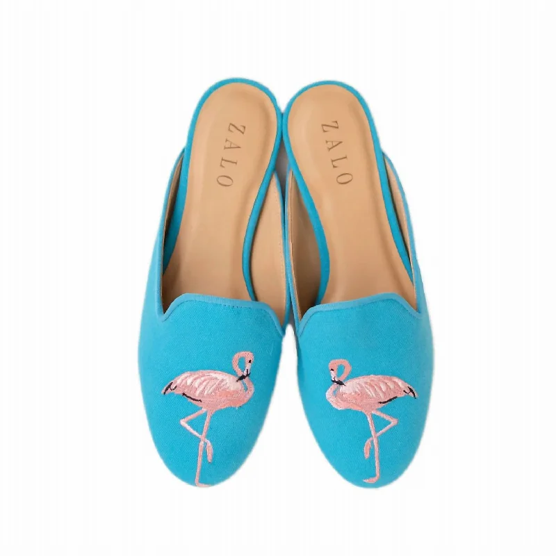 running shoes for loose gravel-Women's Flamingo Mule In Turquoise