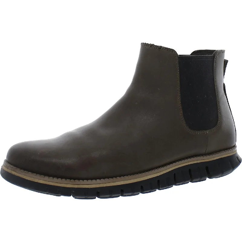 sandals for indoor comfort-Where to buy bold boots-ZeroGrand Cole Haan Mens Leather Pull On Chelsea Boots