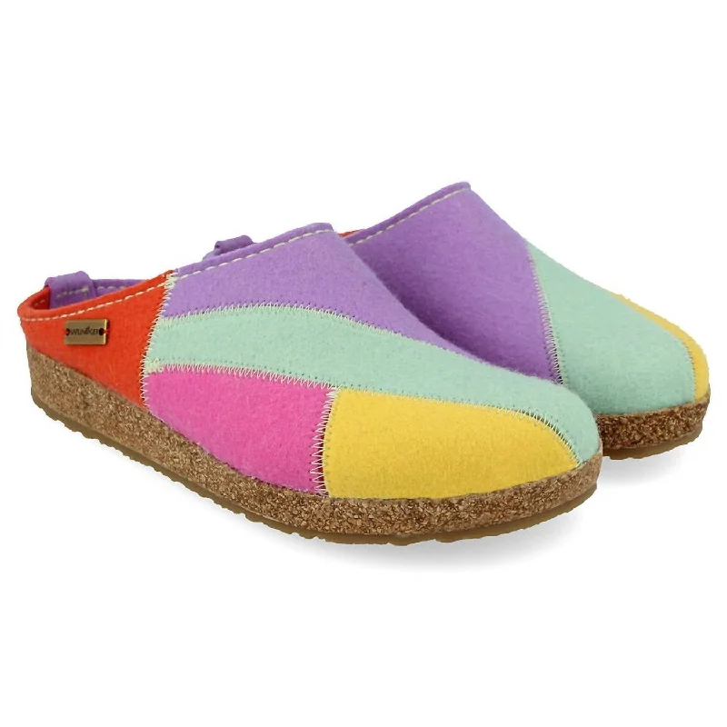 running shoes for coastal paths-Unisex Grizzly Patch Mule Shoes In Orchidee/pastel Multi