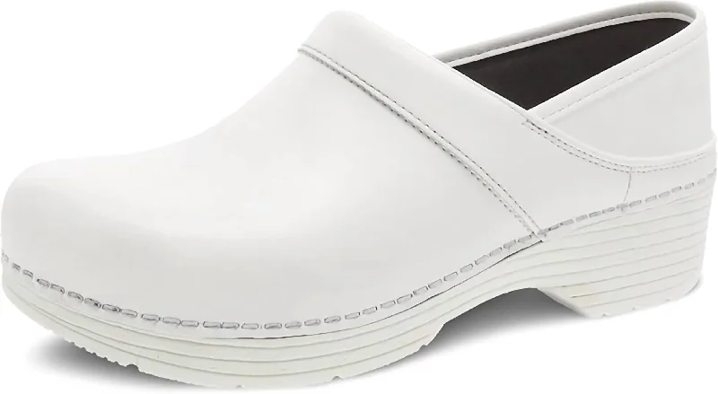 running shoes for uneven surfaces-Women Lt Pro Clogs In White