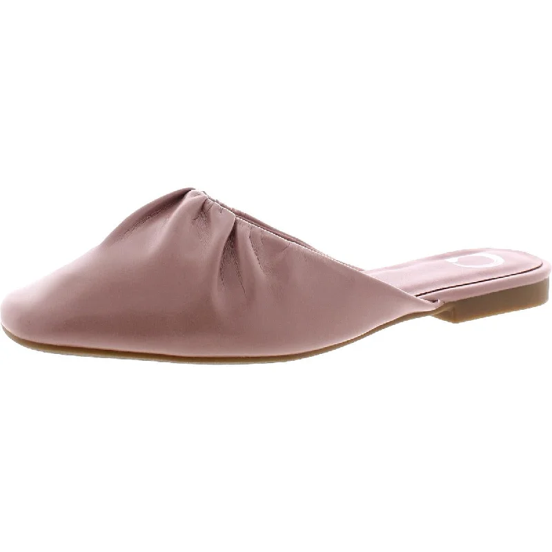 Loafers with unique adventures-Journee Collection Womens Elizza Faux Leather Backless Loafers