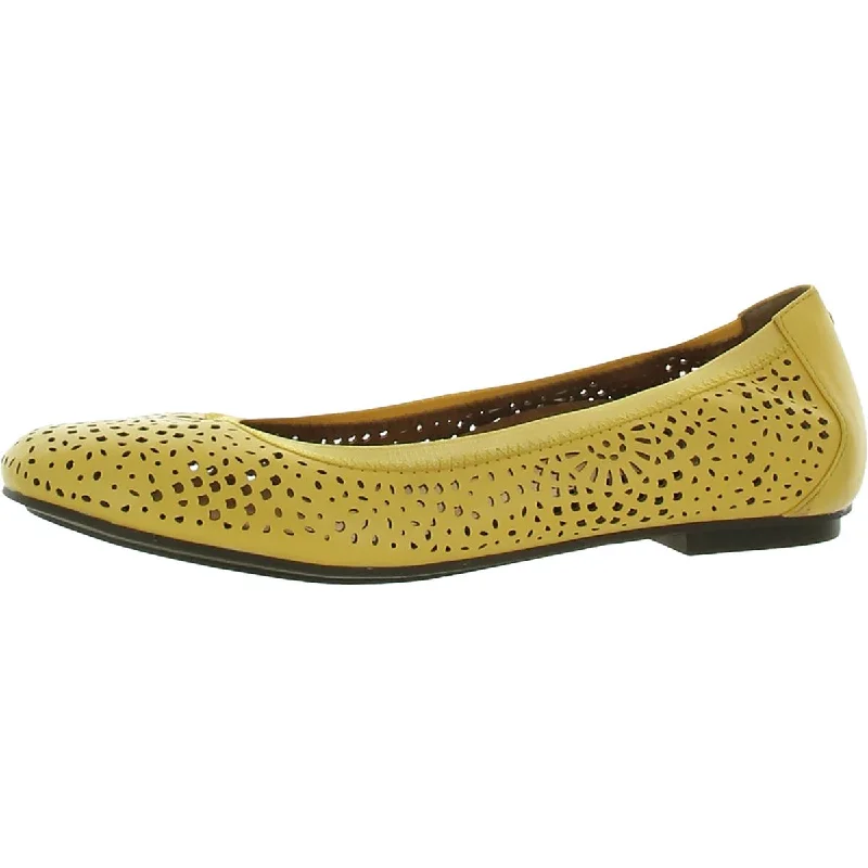 Flats near hospitals-Vionic Womens Robyn Leather Slip On Ballet Flats