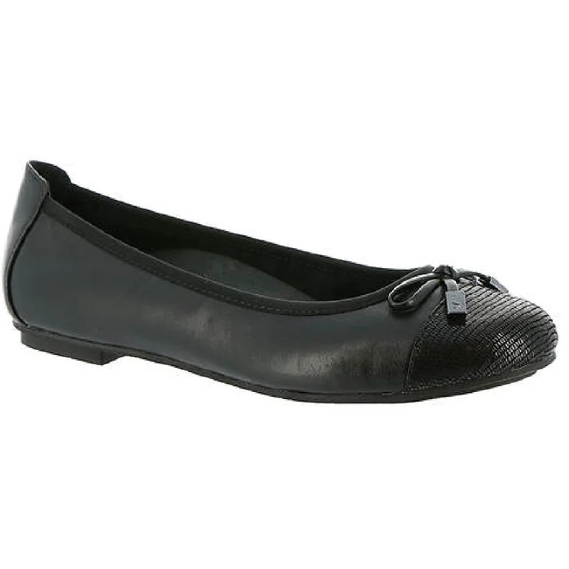 Flats with nearby appeal-Vionic Womens Minna Leather Ballet Flats