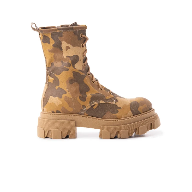 cushioned sandals for walking-Latest boot trends for women-Fukoka Sand Military Leather