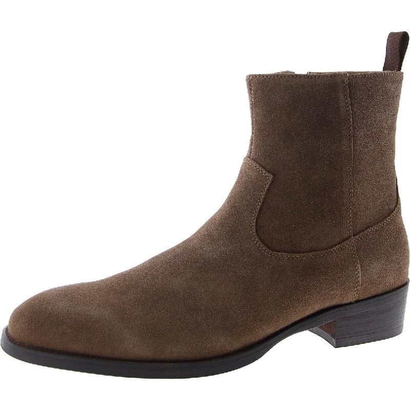 sandals for weekly outings-Are boots good for flights-Steve Madden Mens Hauley Suede Ankle Chelsea Boots