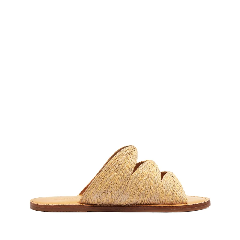 Flats near art spaces-Ivy Raffia Sandal