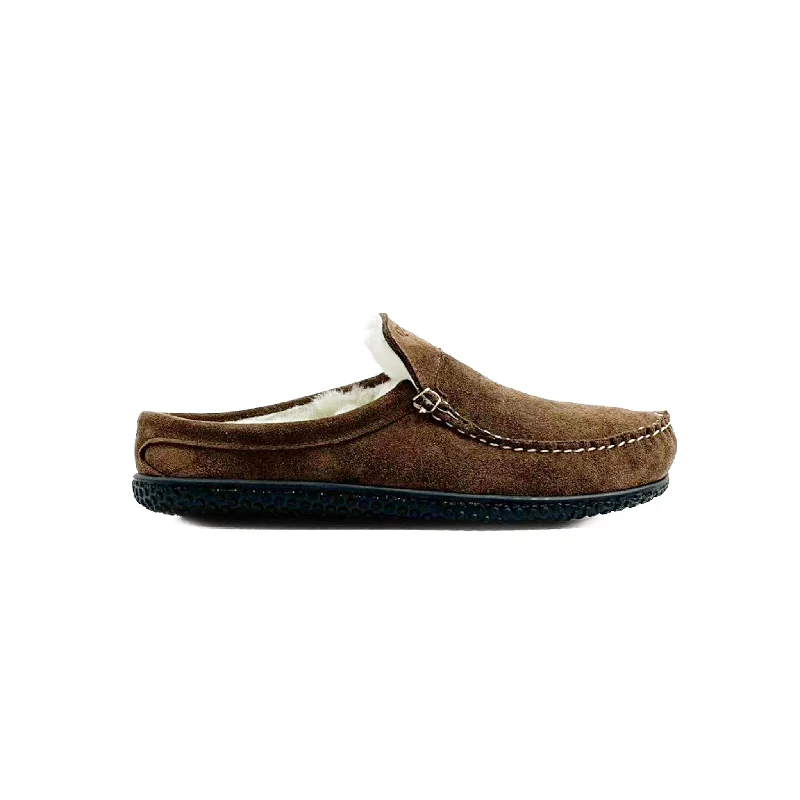 running shoes for sunny runs-Men’s Scruff ESQ Slipper: Chocolate Brown