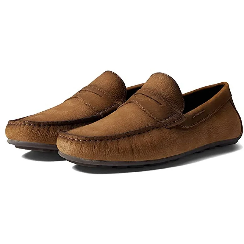 Loafers for casual trends-MJNY by Marc Joseph Mens Nedbraska Leather Flat Loafers