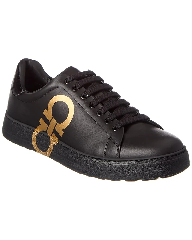 Ferragamo Number Leather Sneaker