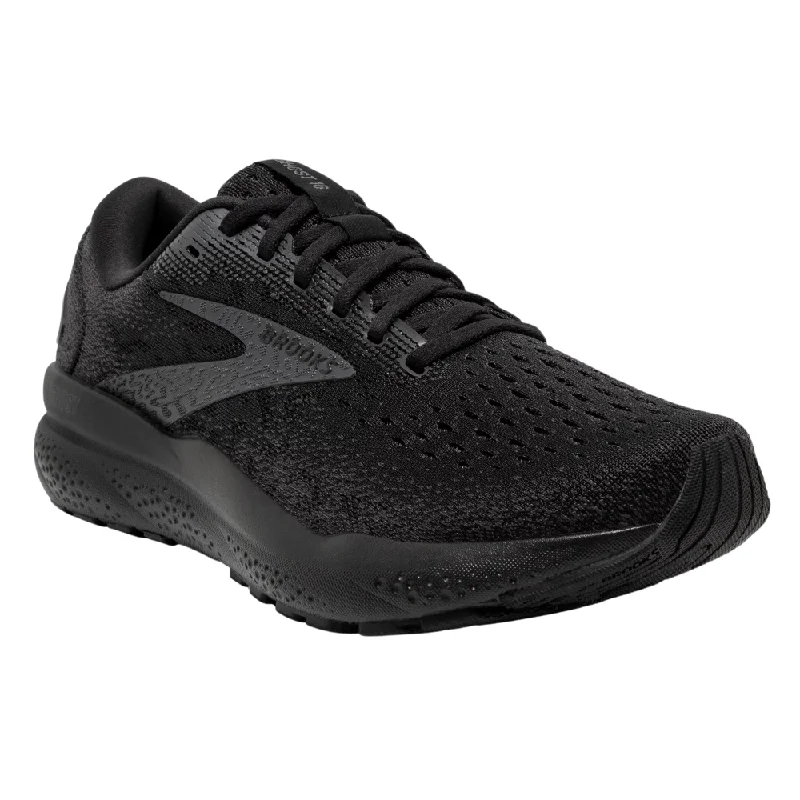 running shoes for cold weather-Brooks Ghost 16 Black/Black/Ebony Running Shoe (Women's)