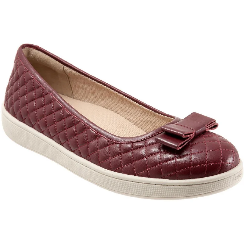 Flats with spacious interiors-Trotters Womens Anna  Slip On Dressy Ballet Flats