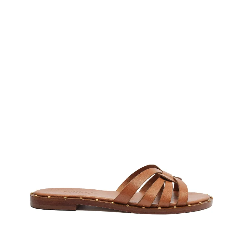 Flats near local spaces-Phoenix Flat Leather Sandal