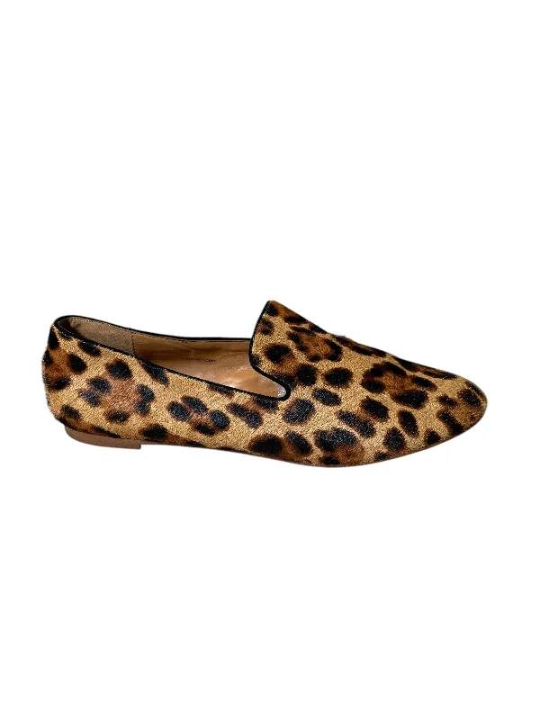 Flats with nearby schools-Shoes Flats By J. Crew In Animal Print, Size: 8.5