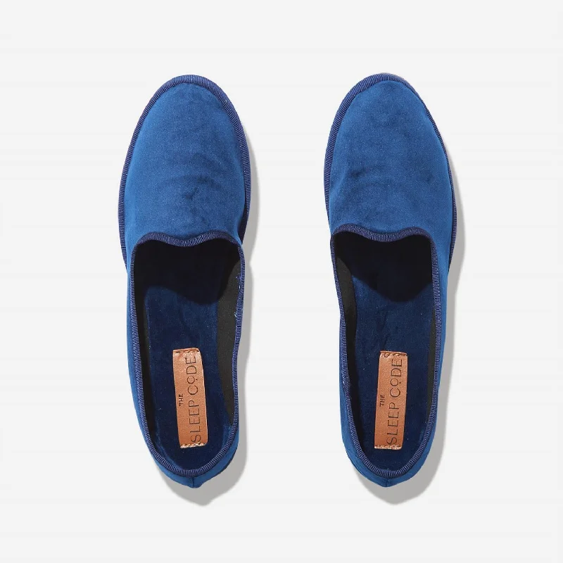 running shoes for recovery runs-Luna Velvet Slipper In Navy