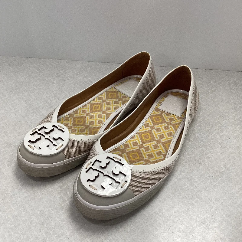 Flats in modern complex-Shoes Flats By Tory Burch In Cream, Size: 9