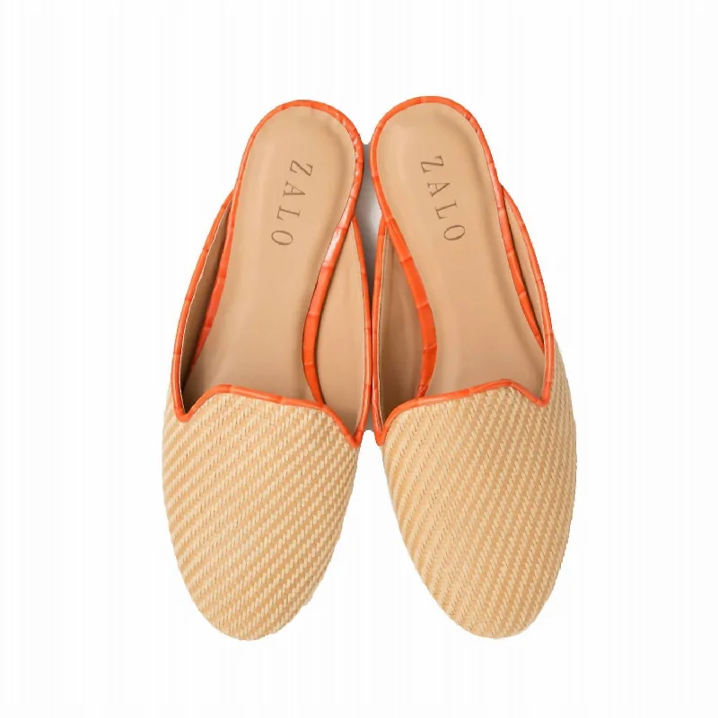 running shoes with plush comfort-Women's Raffia Mule In Natural