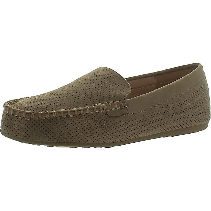 Loafers with premium style-Journee Collection Womens Faux Suede Slip On Loafers