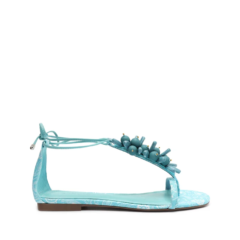 Flats with high ceilings-Sasha Fabric Sandal