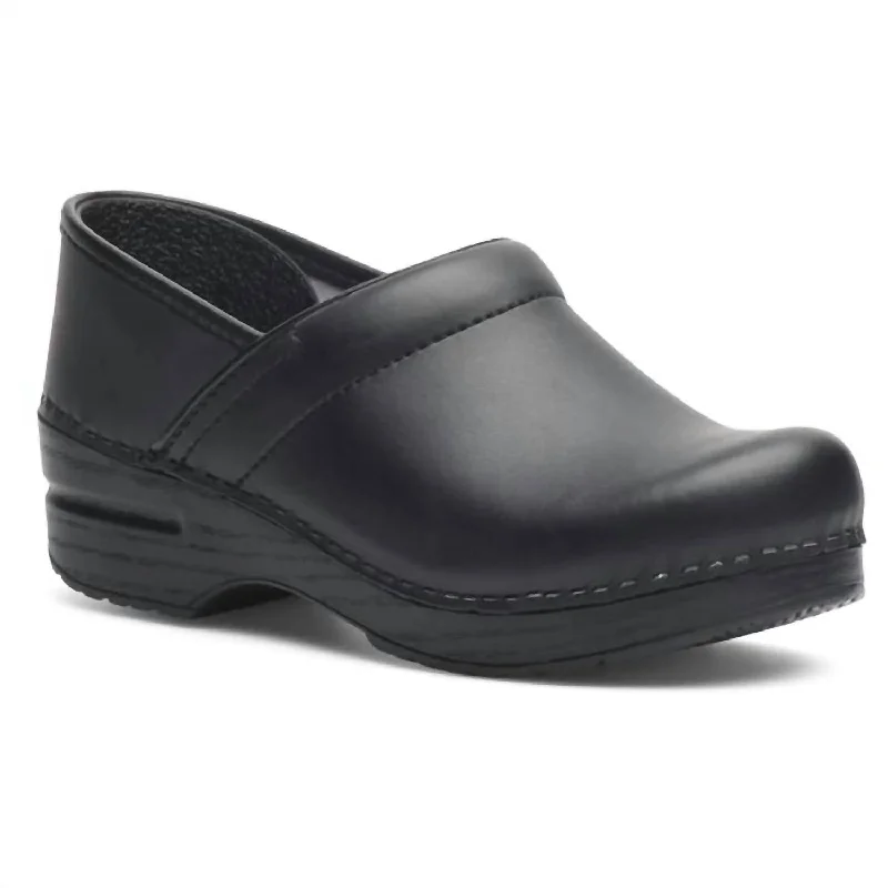 running shoes for steep trails-Womens Professional Box Clog In Black