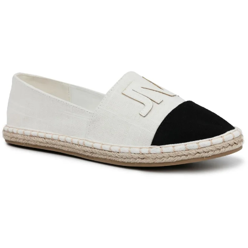 Loafers with cushioned trips-Jones New York Womens Stana Toe Cap Espadrille Slip On Loafers