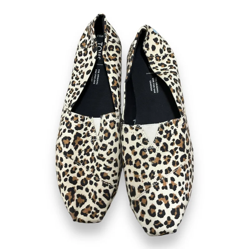 Flats with green views-Shoes Flats By Toms In Animal Print, Size: 9.5